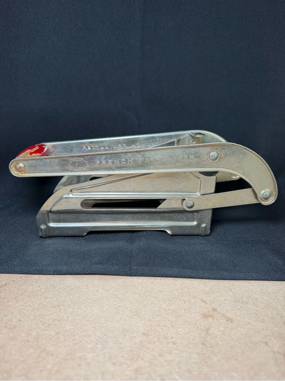 Vintage EKCO French Fry Cutter Maker Potato Vegetable Press USA Made decor